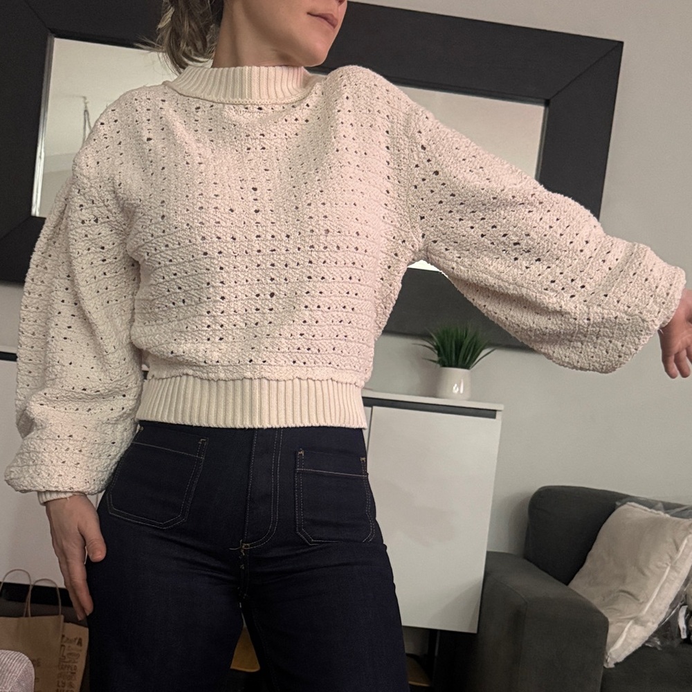 Women's Cream Sweater free people cream